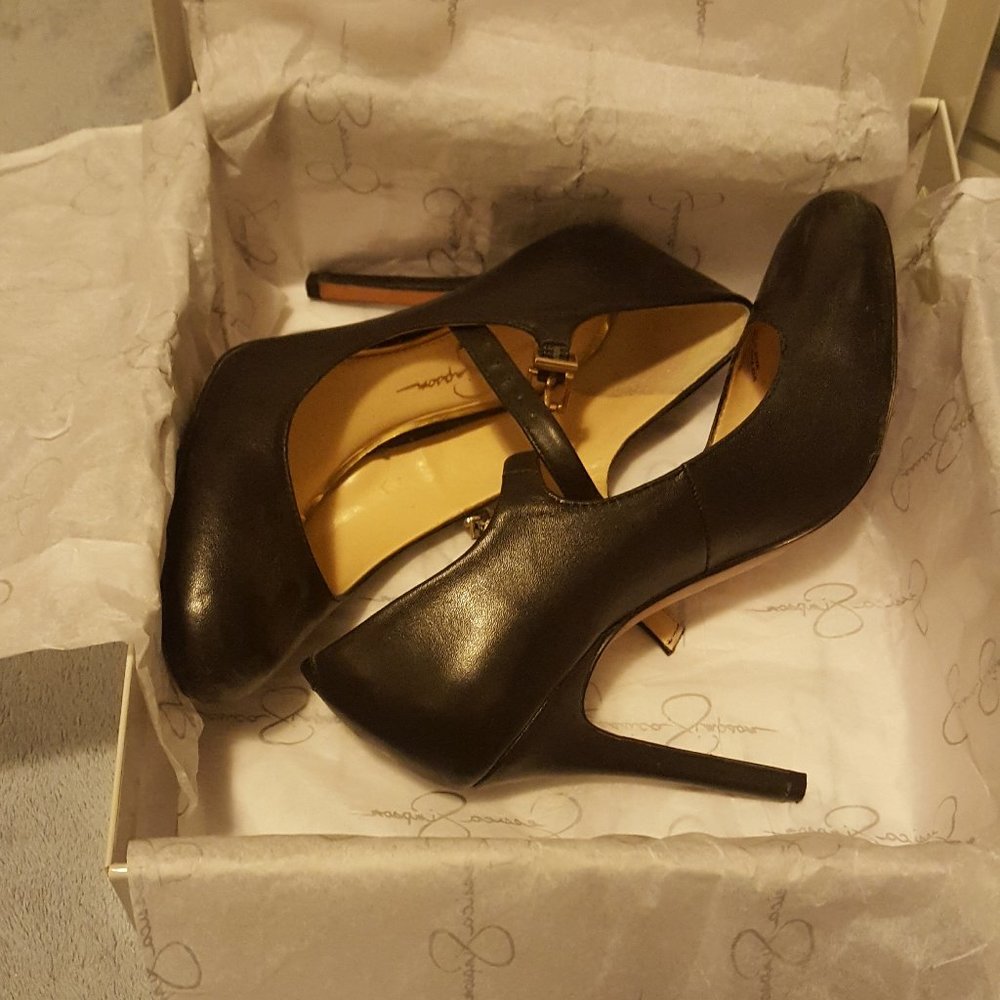 Jessica Simpson Raelyn Women's Size 7 Black Stiletto Mary Jane Pumps